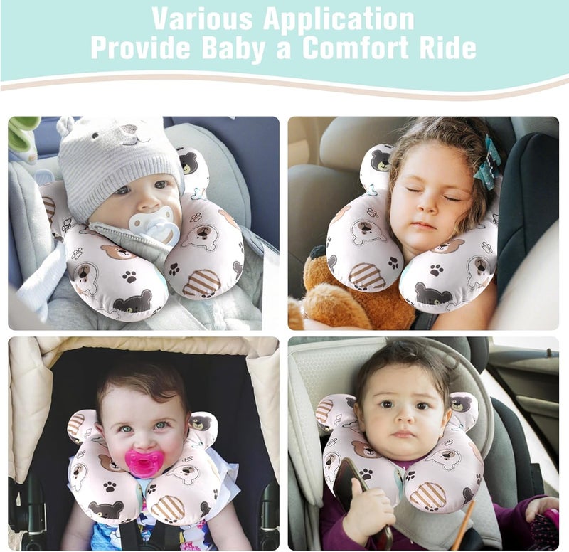 vocheer Baby Travel Pillow - Bear Design - Image 5